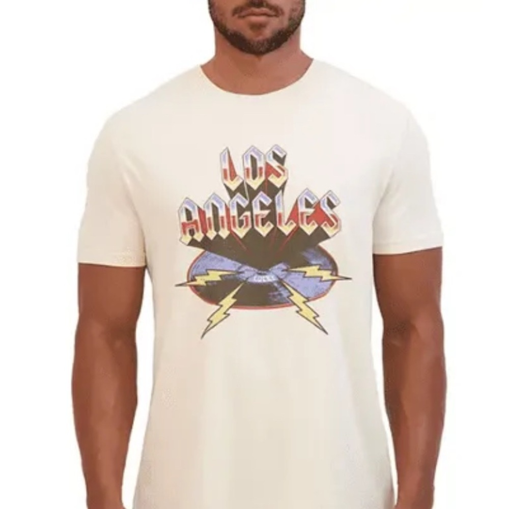Lucky Brand Los Angeles Graphic Soft Crew Tee Size M NWT